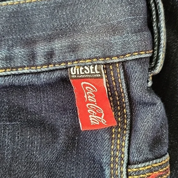 Diesel men's dark wash Carpenter Jeans feat. Coca-Cola sz 34x29 - Picture 9 of 13